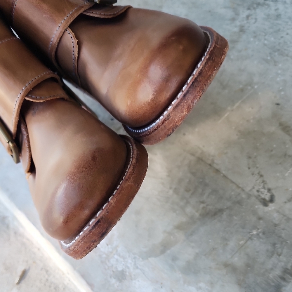 FRYE Sabrina Double Buckle Boots Made In USA - Picture 4 of 16